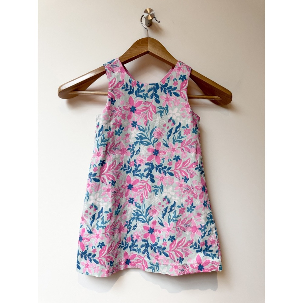 Tommy‎ Bahama Toddler Girl Size 4T Tropical Pink Shift Dress Vacation Darling!